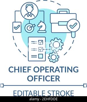 Chief operating officer concept icon Stock Vector
