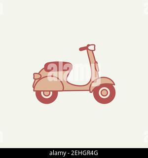 Scooter Isolated Vector Illustration Stock Vector