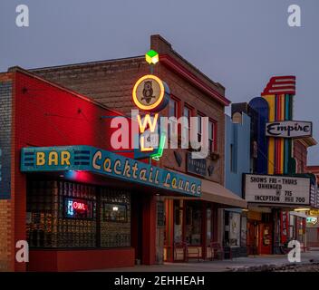 Owl Cocktail Lounge, Livingston, Montana Stock Photo - Alamy