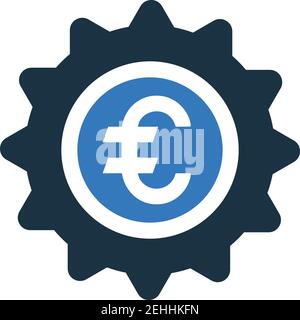 Euro quality seal icon. Well organized and editable Vector design using in commercial purposes, print media, web or any type of design projects. Stock Vector