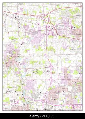 Northville, Michigan, map 1969, 1:24000, United States of America by Timeless Maps, data U.S ...