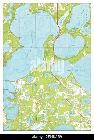 Gull Lake, Minnesota, map 1973, 1:24000, United States of America by Timeless Maps, data U.S. Geological Survey Stock Photo