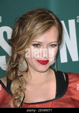 Hilary Duff signs copies of her new book Devoted at Barnes & Noble bookstore at The Grove on October 14, 2011 in Los Angeles, Stock Photo