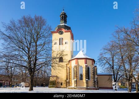 Kostel sv. Václava, Budyne nad Ohri, Ustecky kraj, Ceska republika / st Wenceslas church, Budyne nad Ohri, North Bohemian region, Czech republic Stock Photo