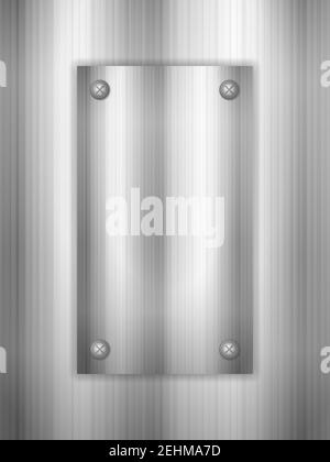 Background formed by metal sheets. Vector illustration. Stock Photo