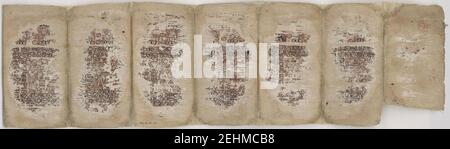 Paris Codex, pages 6-12. Stock Photo