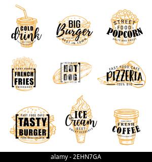 Food delivery calligraphy lettering vector eps illustration for ...