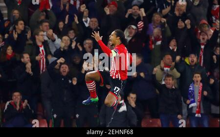 Britain Football Soccer - Southampton v Inter Milan - UEFA Europa League Group Stage - Group K - St Mary's Stadium, Southampton, England - 3/11/16 Southampton's Virgil van Dijk celebrates scoring their first goal  Reuters / Eddie Keogh Livepic EDITORIAL USE ONLY.