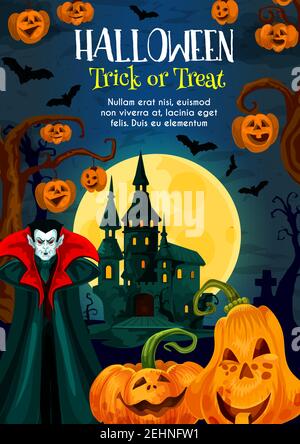 vampire gravestone cemetery cartoon trick or treat - happy halloween ...
