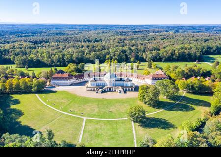 Solitude Castle Stuttgart aerial photo view from above architecture travel in Germany image