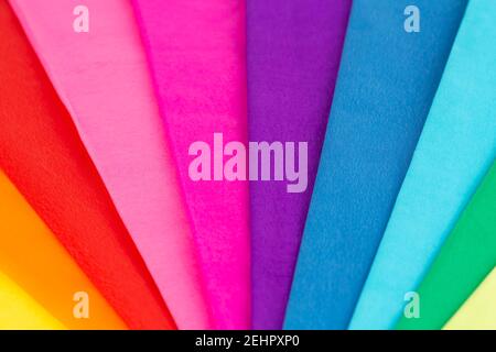 Colorful crepe papers texture as a background. Stock Photo