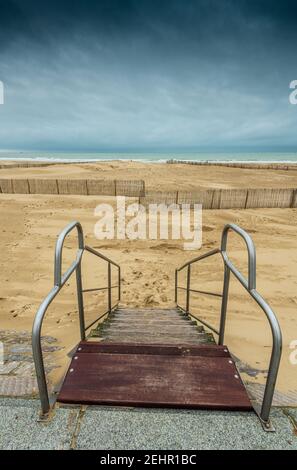 Beach of Calais, France, Côte d'opale Stock Photo