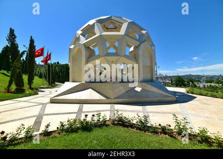 ISTANBUL, TURKEY - JUNE 29, 2020: July 15 Martyrs Memorial (15 TEMMUZ SEHITLER ANITI) in Istanbul. Turkey. Stock Photo