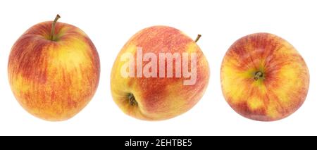 Fresh red apples isolated on white background with clipping path Stock Photo