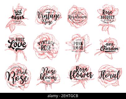 Wedding greeting cards of lilac or violet flowers for engagement party invitation. Vector Save the Date design of bride and bridegroom names in frame Stock Vector