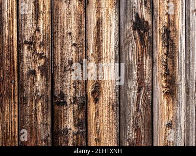Old weathered wooden wall background Stock Photo
