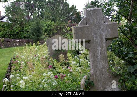 graves of St Andrew's Church, Cullompton, Devon Stock Photo