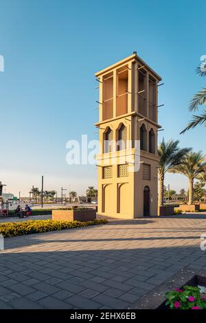 Wonderful evening view in Dammam park - City : Dammam, Saudi Arabia. Selective focused and background blurred. Stock Photo