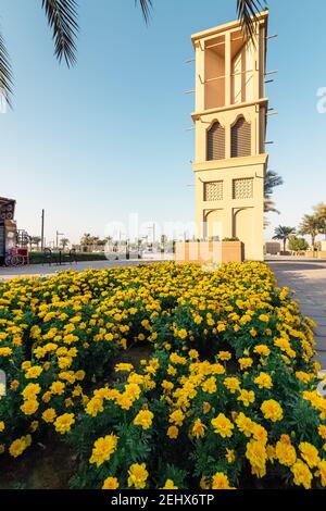 Wonderful evening view in Dammam park - City : Dammam, Saudi Arabia. Selective focused and background blurred. Stock Photo