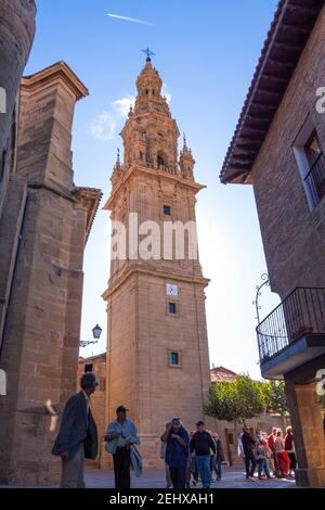 Torre Exenta in Santo Domingo de La Calzada, Spain Stock Photo