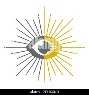 simple stylish eyes for logo design brand identity company vector Stock Vector