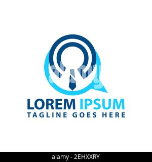 new job search logo design vector searching for work jobseekers company Stock Vector