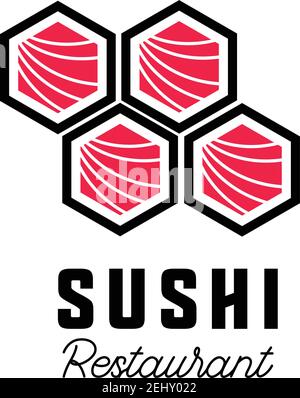 japanese logo for japanese restaurant. vector illustration Stock Vector