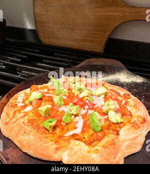 Mexican homemade pizza Stock Photo - Alamy
