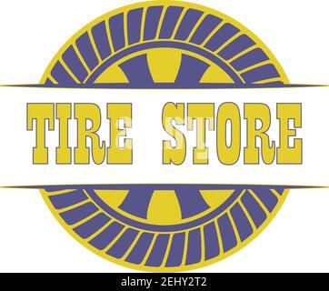 tire logo, emblems and insignia. vector illustration Stock Vector