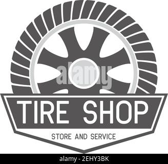 tire logo, emblems and insignia. vector illustration Stock Vector
