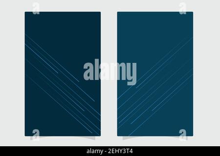 Abstract banners set with line speed designs. energy technology concept. Stock Vector