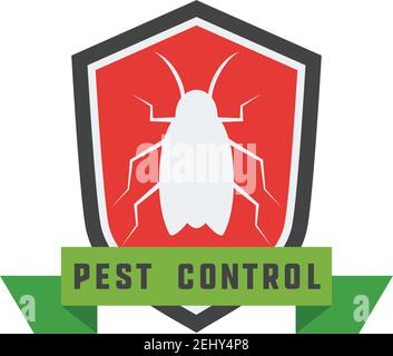 pest control logo for fumigation business. vector illustration Stock Vector