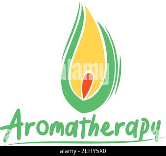 essential oil aromatherapy isolated on white background. vector illustration Stock Vector