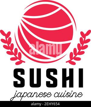 japanese logo for japanese restaurant. vector illustration Stock Vector