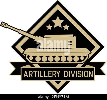 army badge logo isolated on white background, vector illustration Stock Vector