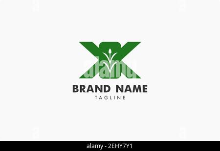 Letter K KK Nature Logo Vector Template suitable for nature plant product or service Stock Vector