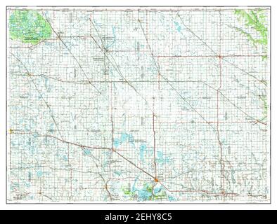 Devils Lake, North Dakota, map 1953, 1:250000, United States of America by Timeless Maps, data U.S. Geological Survey Stock Photo