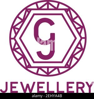 jewelry logo on white background. vector illustration Stock Vector