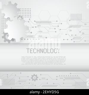 high computer technology  for technology business or education background. vector illustration Stock Vector
