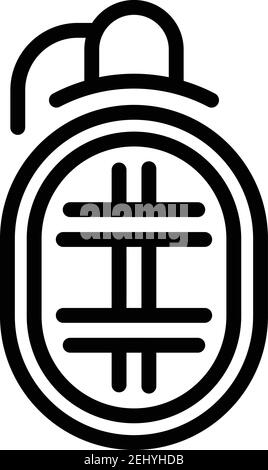smoke grenade icon on white background. Simple element illustration ...