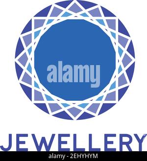 jewelry logo on white background. vector illustration Stock Vector