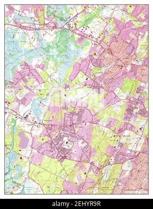 Caldwell, New Jersey, map 1954, 1:24000, United States of America by Timeless Maps, data U.S. Geological Survey Stock Photo