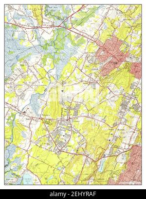 Caldwell, New Jersey, map 1954, 1:24000, United States of America by Timeless Maps, data U.S. Geological Survey Stock Photo