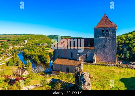 Saint Cirq Lapopie in Occitania, one of the most beautiful village in France Stock Photo