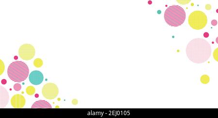 Lights circle pattern on white background. Stock Vector