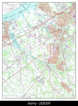 Woodbury, New Jersey, map 1967, 1:24000, United States of America by Timeless Maps, data U.S. Geological Survey Stock Photo