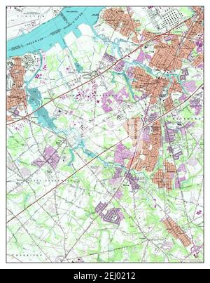 Woodbury, New Jersey, map 1967, 1:24000, United States of America by Timeless Maps, data U.S. Geological Survey Stock Photo