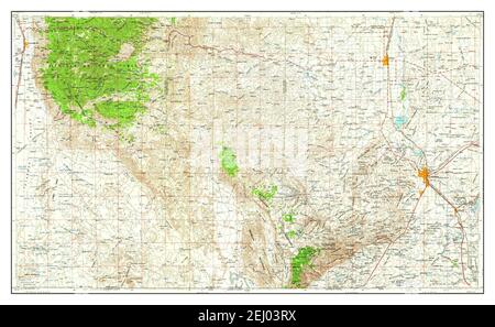 Carlsbad, New Mexico, map 1954, 1:250000, United States of America by Timeless Maps, data U.S. Geological Survey Stock Photo