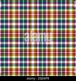 Rainbow Plaid, checkered, tartan seamless pattern suitable for fashion textiles and graphics Stock Vector