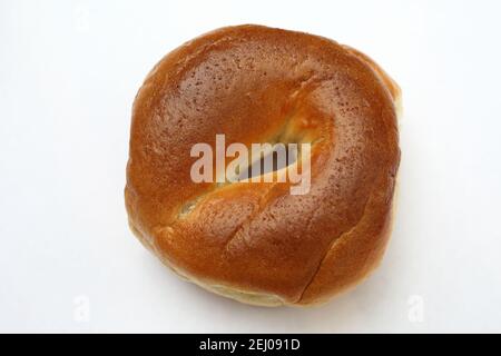 Bagel bread roll isolated on a white background Stock Photo